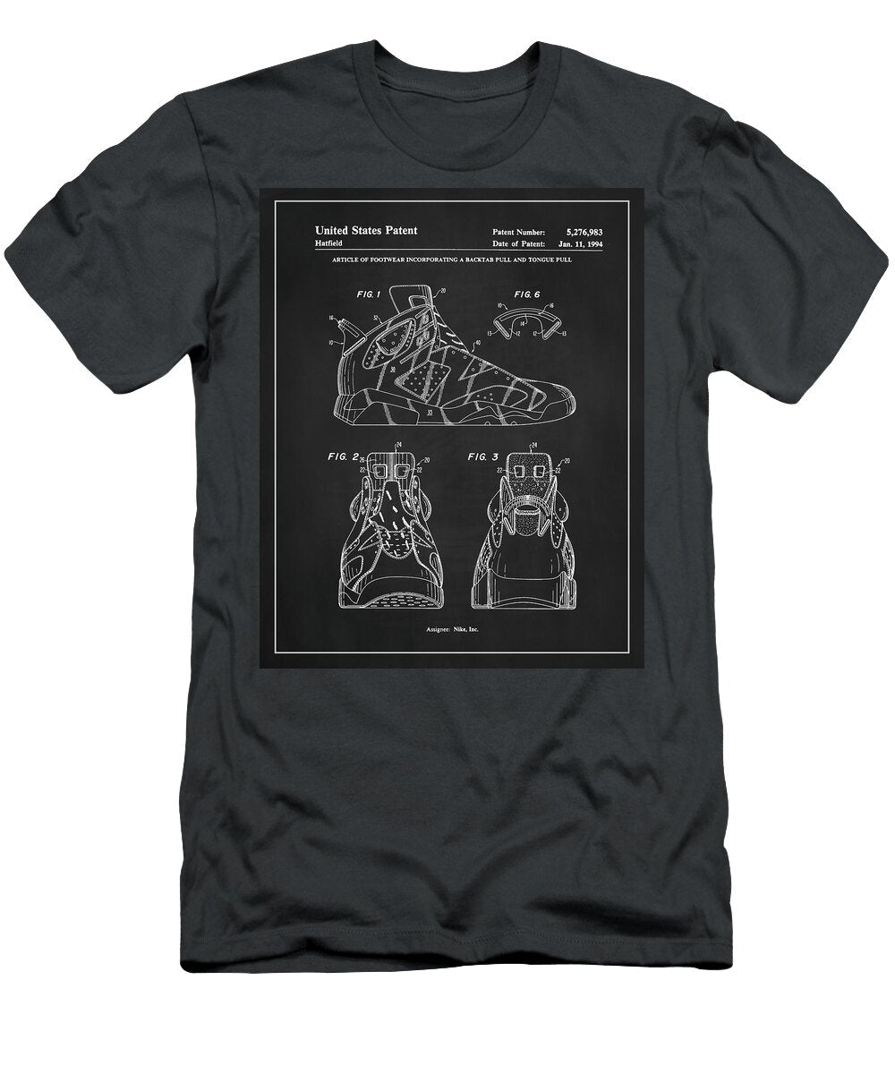 Nike Basketball Shoe Patent Drawing Dale Kincaid T-Shirt