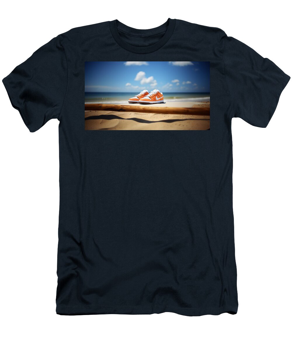 Nike Sb Orange Lobster on a Beach Marshall Bishop T-Shirt