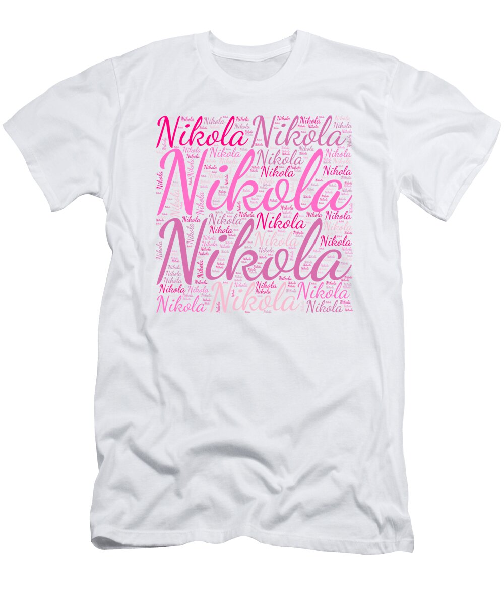 Nikola Names Without Frontiers Vidddie Publyshd T-Shirt