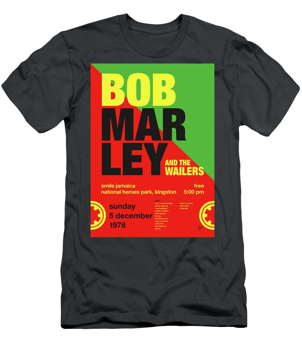 No034 My Bob Marley Concert Poster Chungkong Art T-Shirt