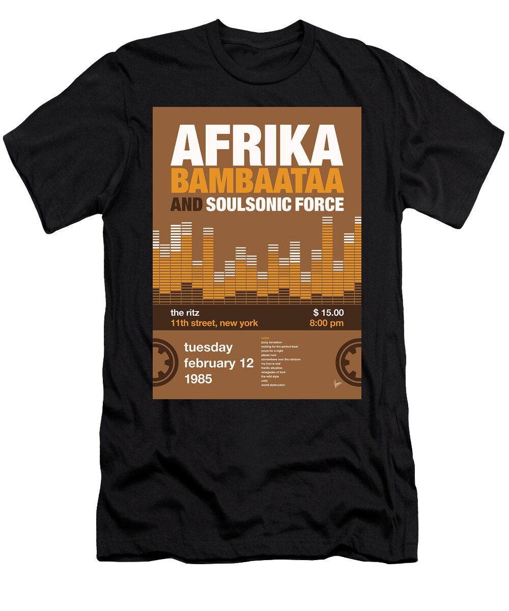 No154 My Afrika Bambaataa Concert Poster Chungkong Art T-Shirt