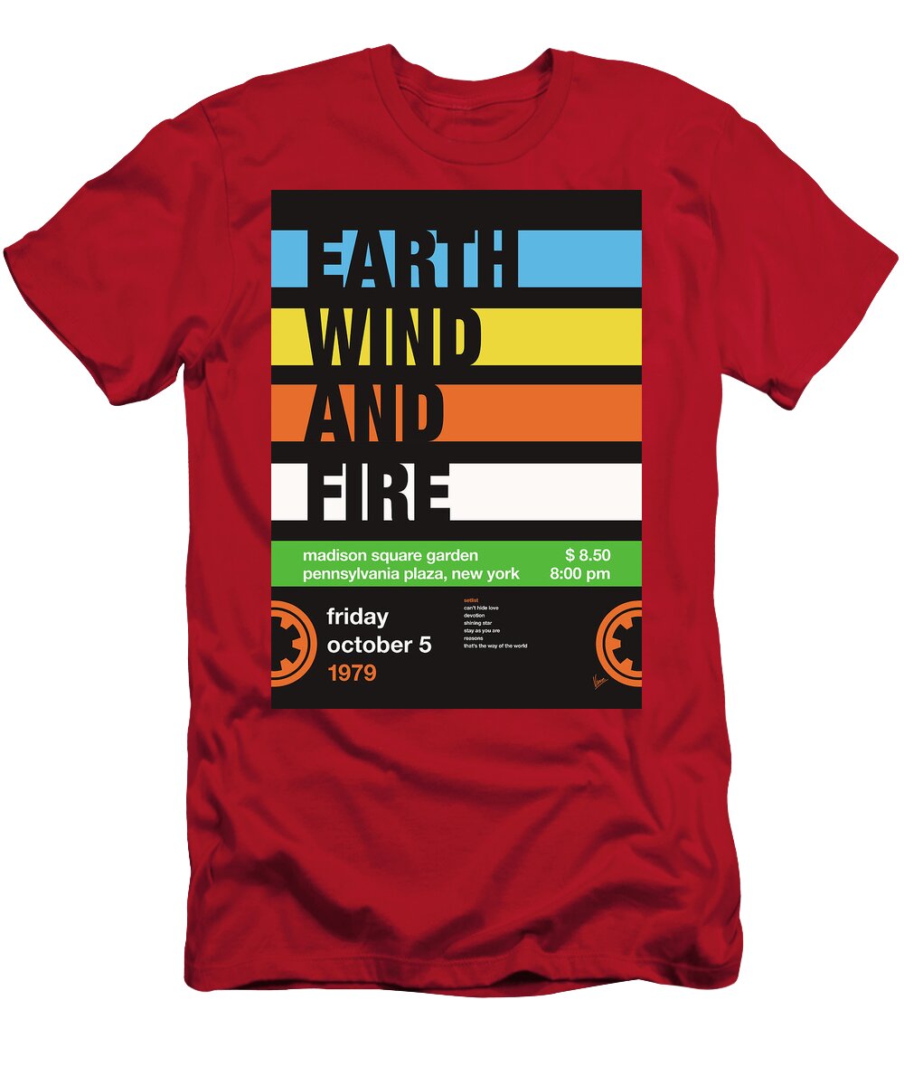 No178 My Earth Wind and Fire Concert Poster Chungkong Art T-Shirt
