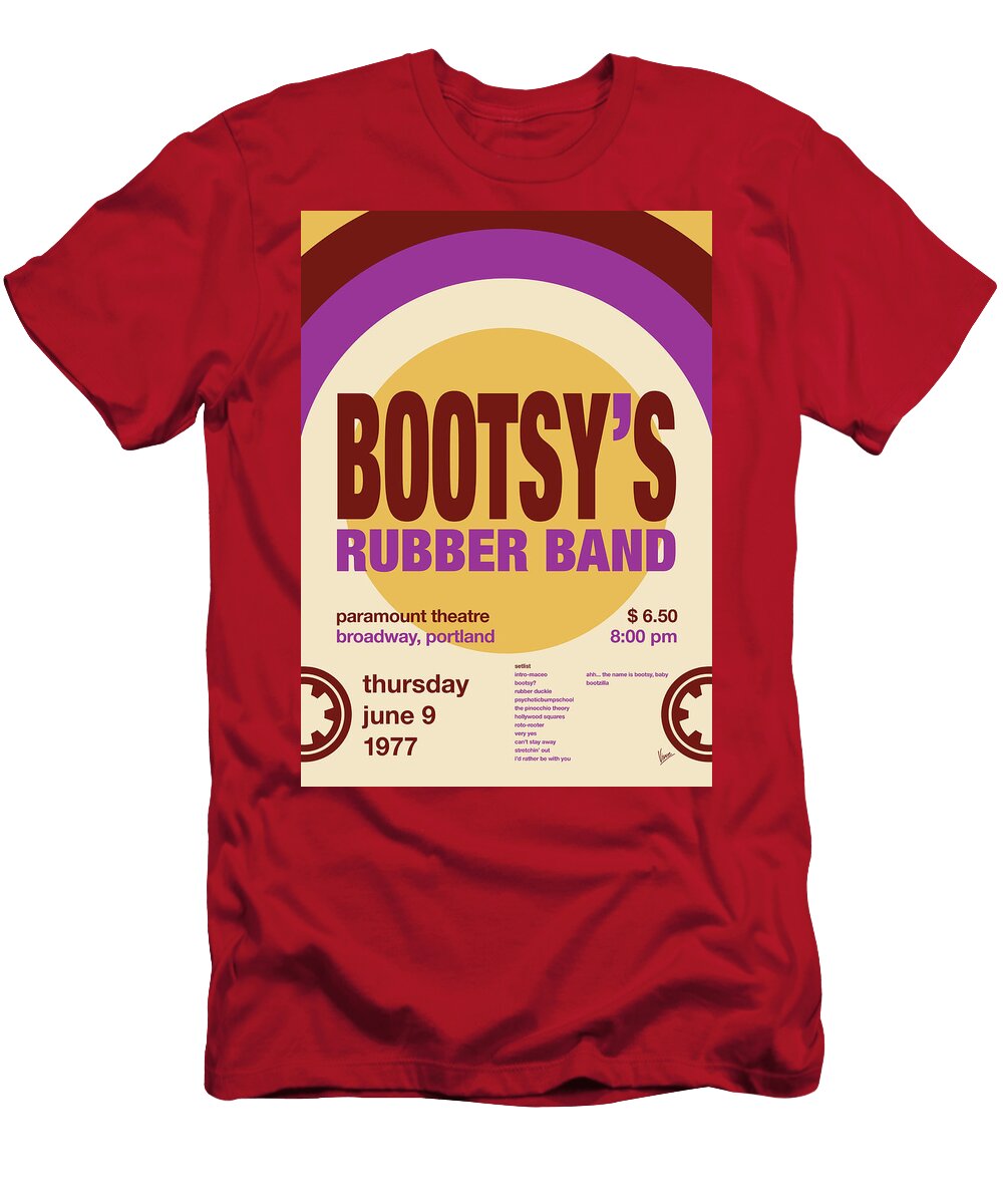 No253 My Bootsys Rubber Band Concert Poster Chungkong Art T-Shirt