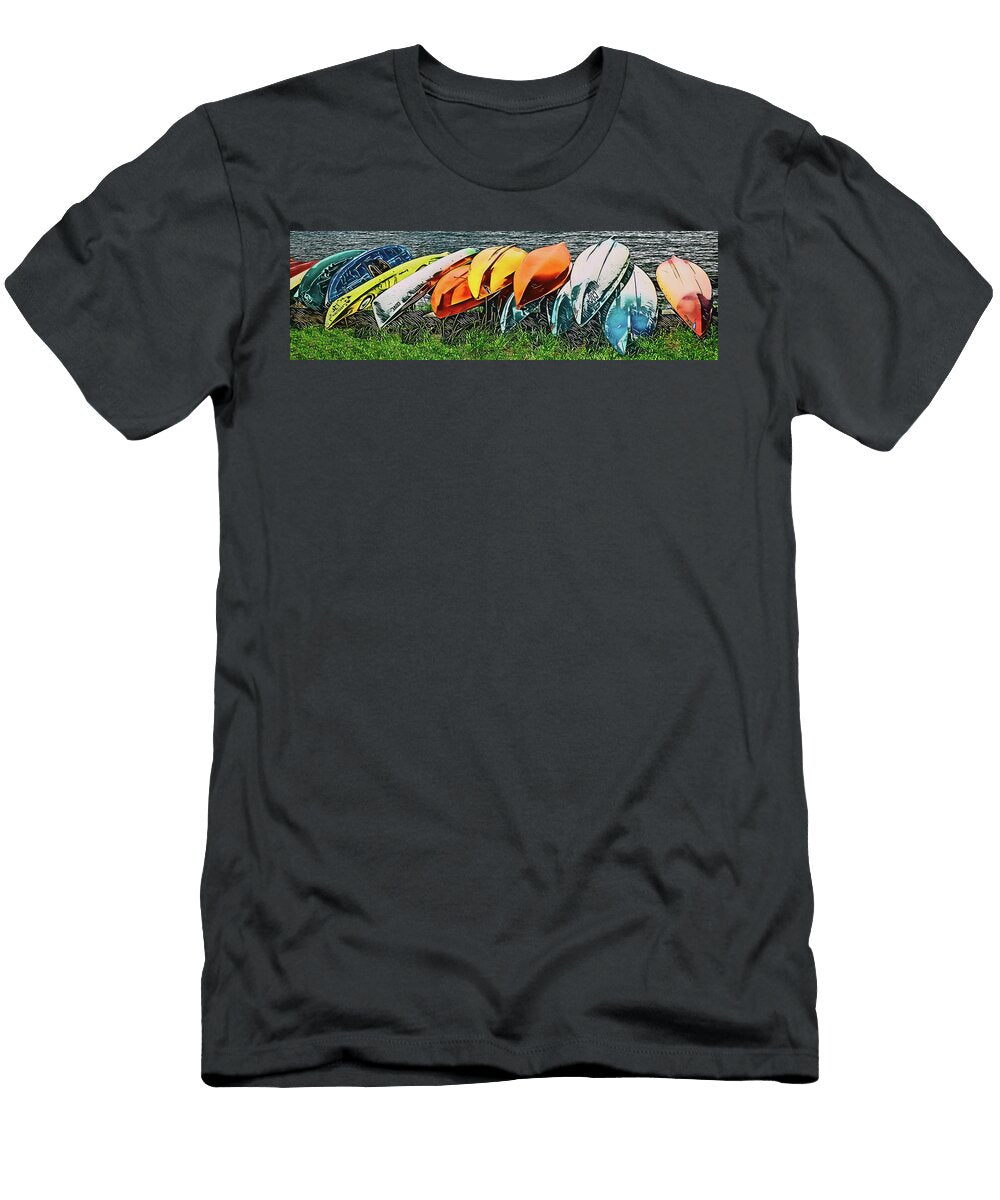 North Carolina Boats on a Lake Fx 916 Dan Carmichael T-Shirt