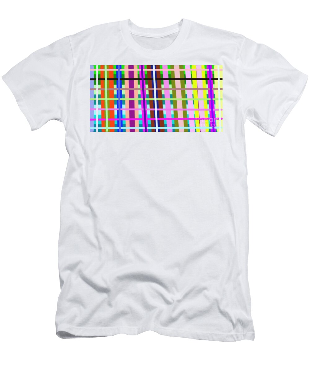 Oil Paint Colorful Pattern Fineart Graphics By Navinjoshi At Fineartamericacom Uneven Lines Are Del Navin Joshi T-Shirt