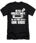 Old Man with a Ham Radio Operator Amateur Radio Florian Dold Art T-Shirt