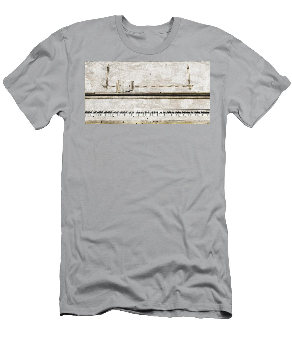 Old White Piano Wall Art Prints T-Shirt