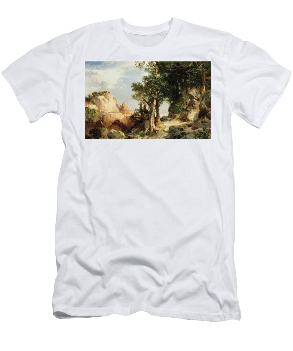 On the Berry Trail Grand Canyon of Arizona Thomas Moran T-Shirt