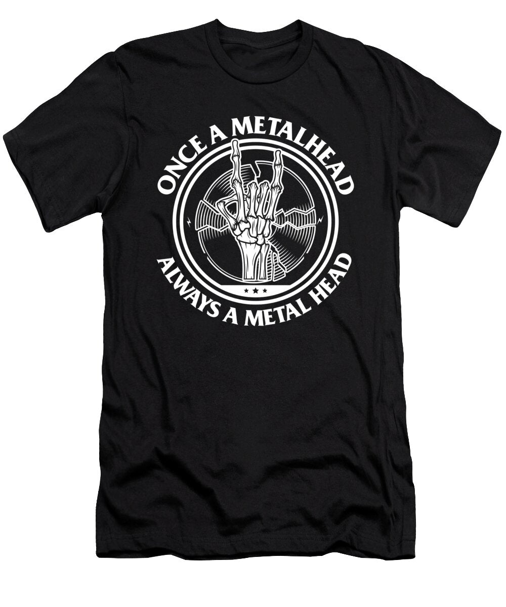 Once a Skeleton Metalhead Always a Metalhead Gift Thomas Larch T-Shirt