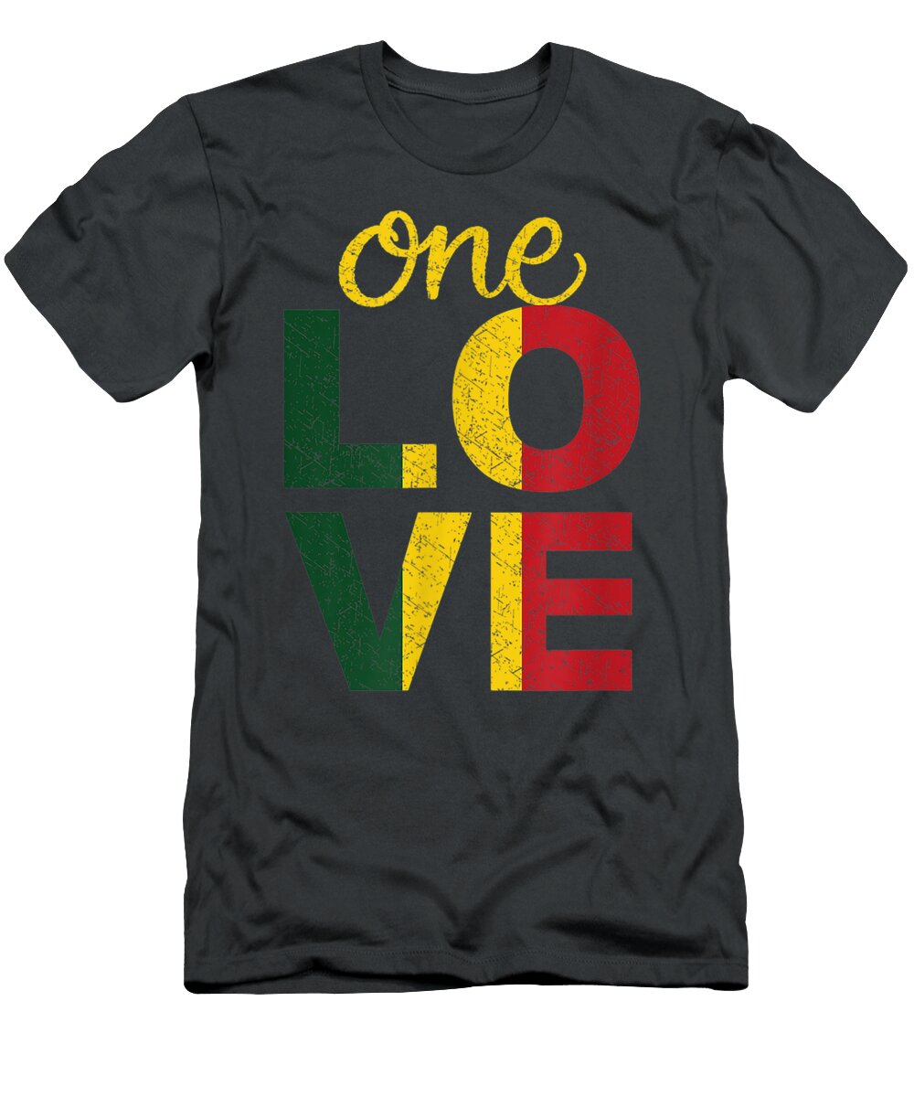 One Love Jamaican Rasta Reggae Lawe Jiaxuan T-Shirt