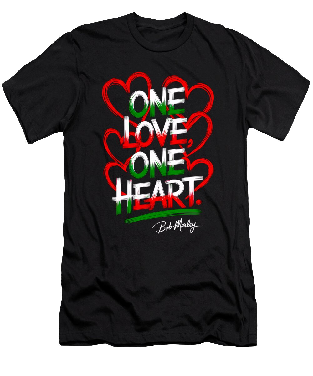 One Love One Heart Reggae Music Paulo Silveira T-Shirt