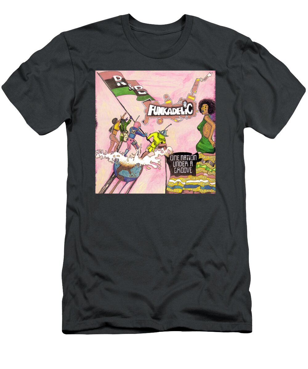 One Nation Under a Groove 1978 Throwback Funk R Amp B Funkadelic Slim Lotte Neulen T-Shirt