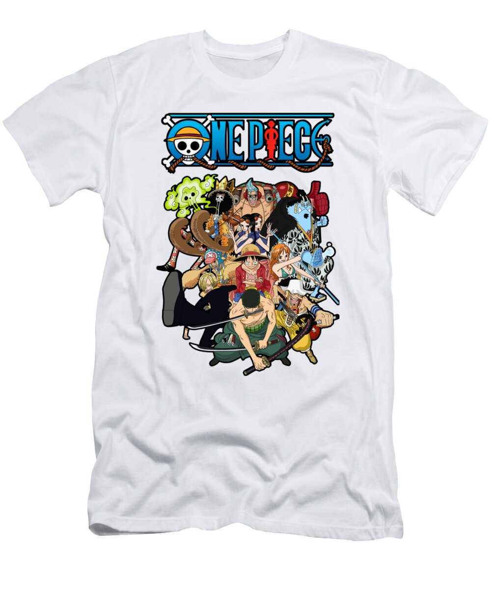 One Piece Characters Collage Maya Moss T-Shirt
