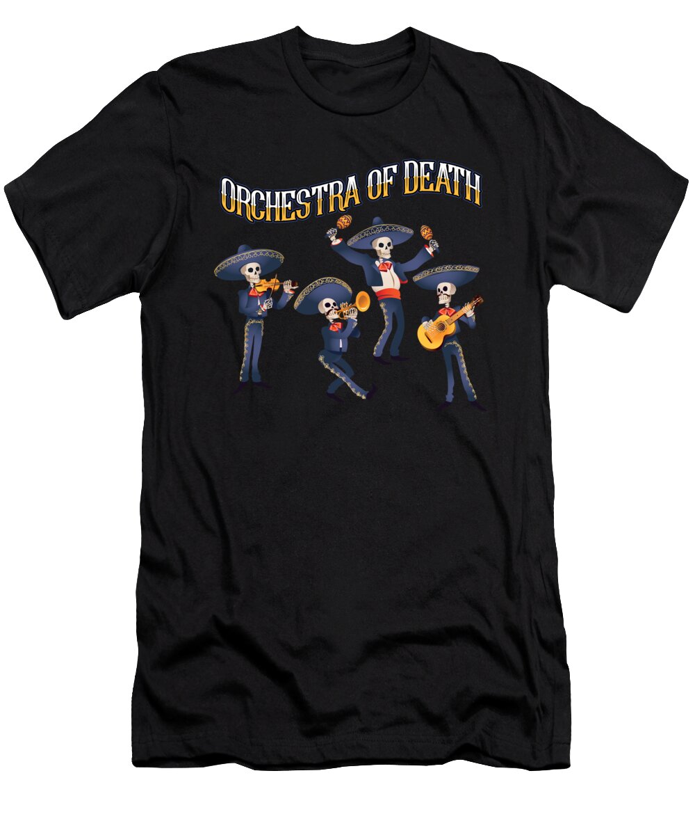 Orchestra of Death Instruments Music Guitar Gift Thomas Larch T-Shirt
