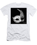 Ornate Venetian Masquerade Mask with Music Notes and Harlequin Pattern Black and White Dmr Filho T-Shirt