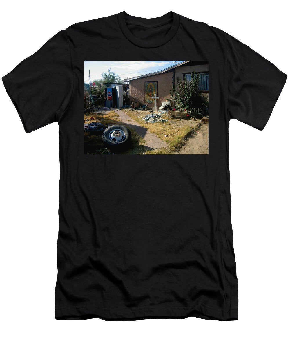 Our Lady of Guadalupe Shrine Cluttered Front Yard Casa Grande Arizona 2004 David Lee Guss T-Shirt