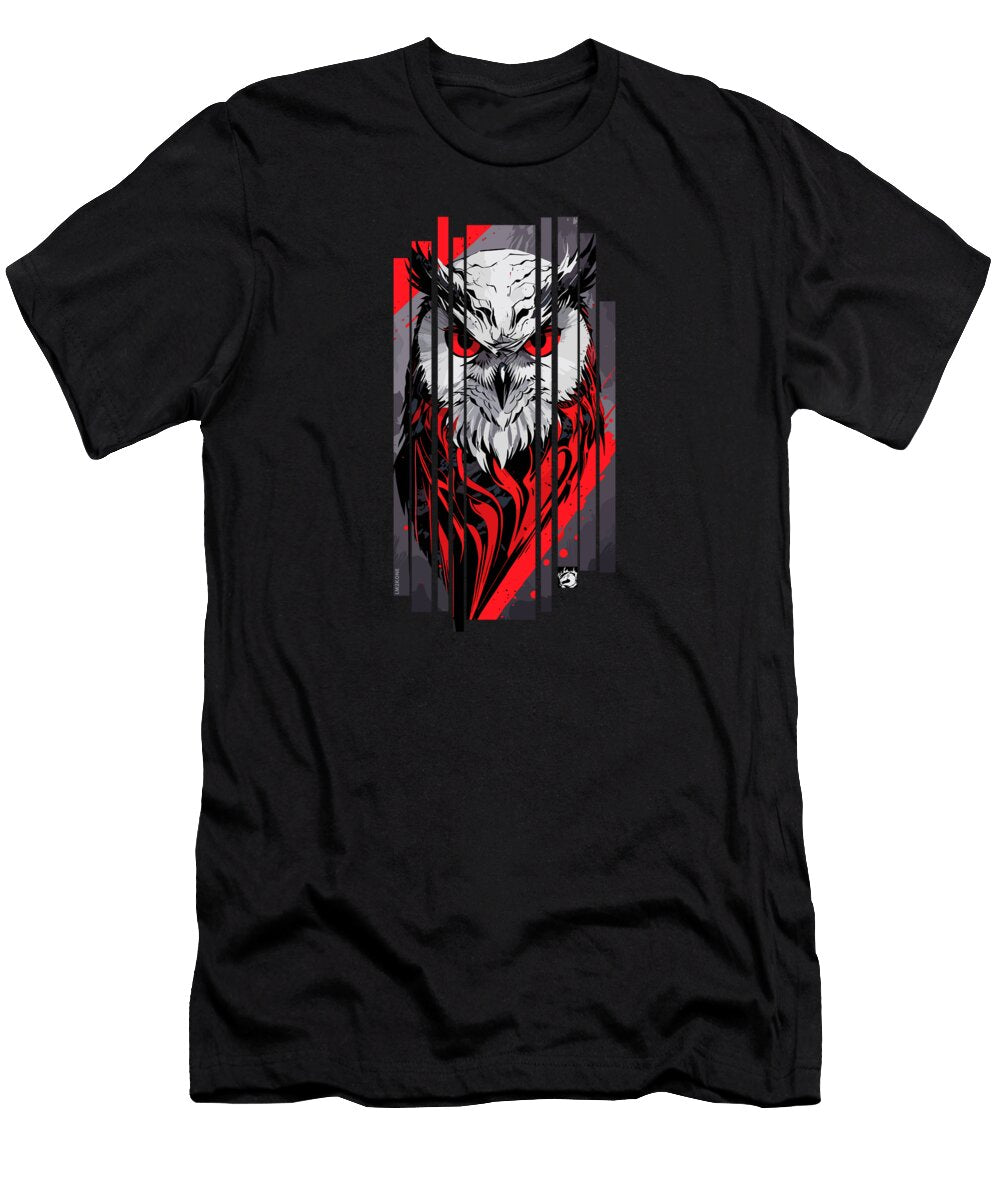 Owl Cyber Red Lm2kone T-Shirt