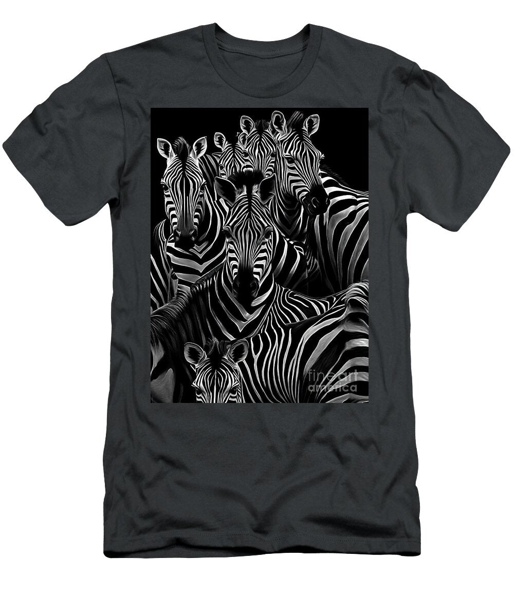 Painting Zebra Art 7 Wild Animal Black Zebra Natu N Akkash T-Shirt