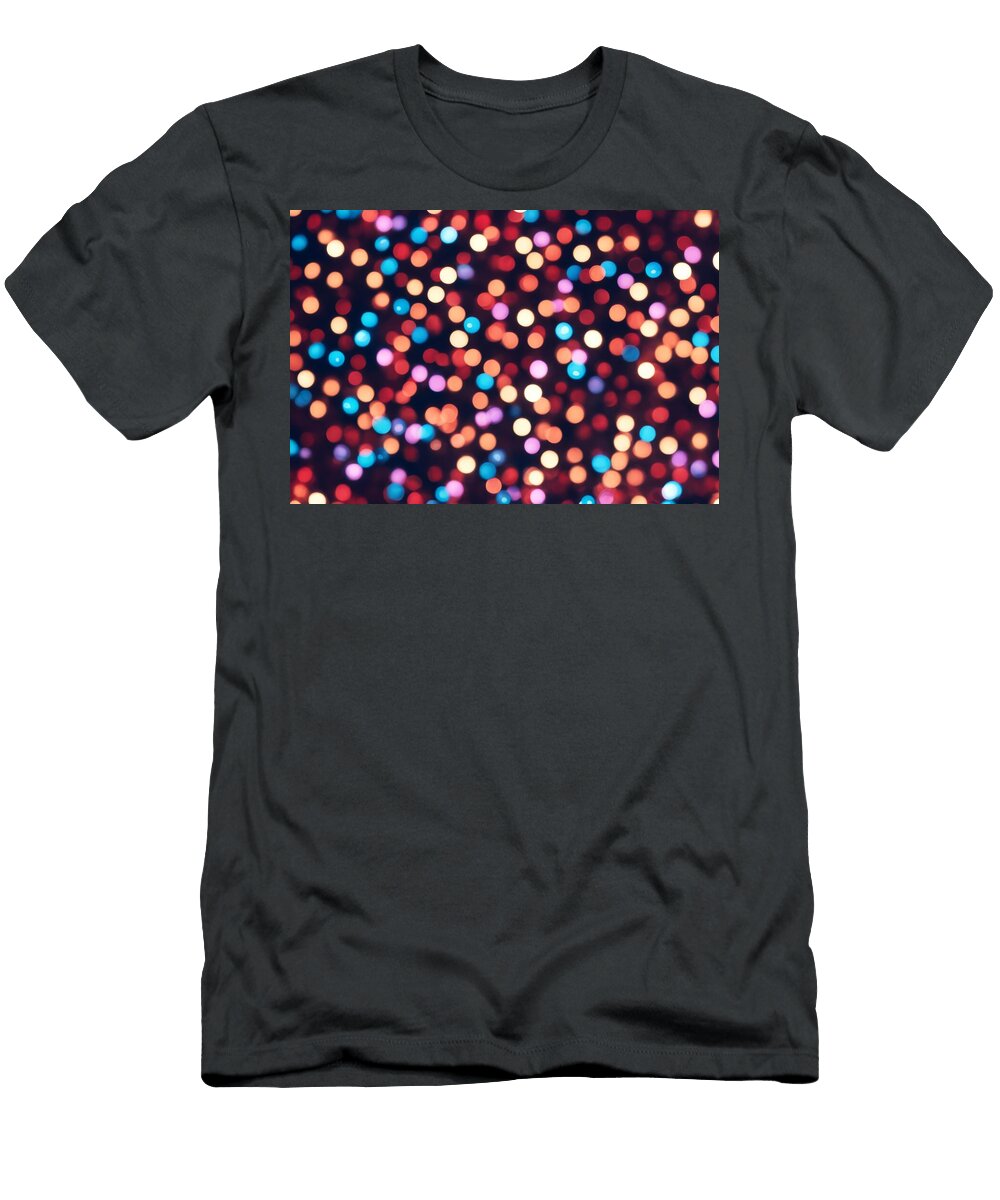 Party Dots Disco Broadband Glow Fiberglass Led Background Media Technology Explosion Matrix 80s 90s Spectrum Light Ray Texture Colourful Neon Techno Trance 70s 80 90 Boogie Wafe Akkash T-Shirt