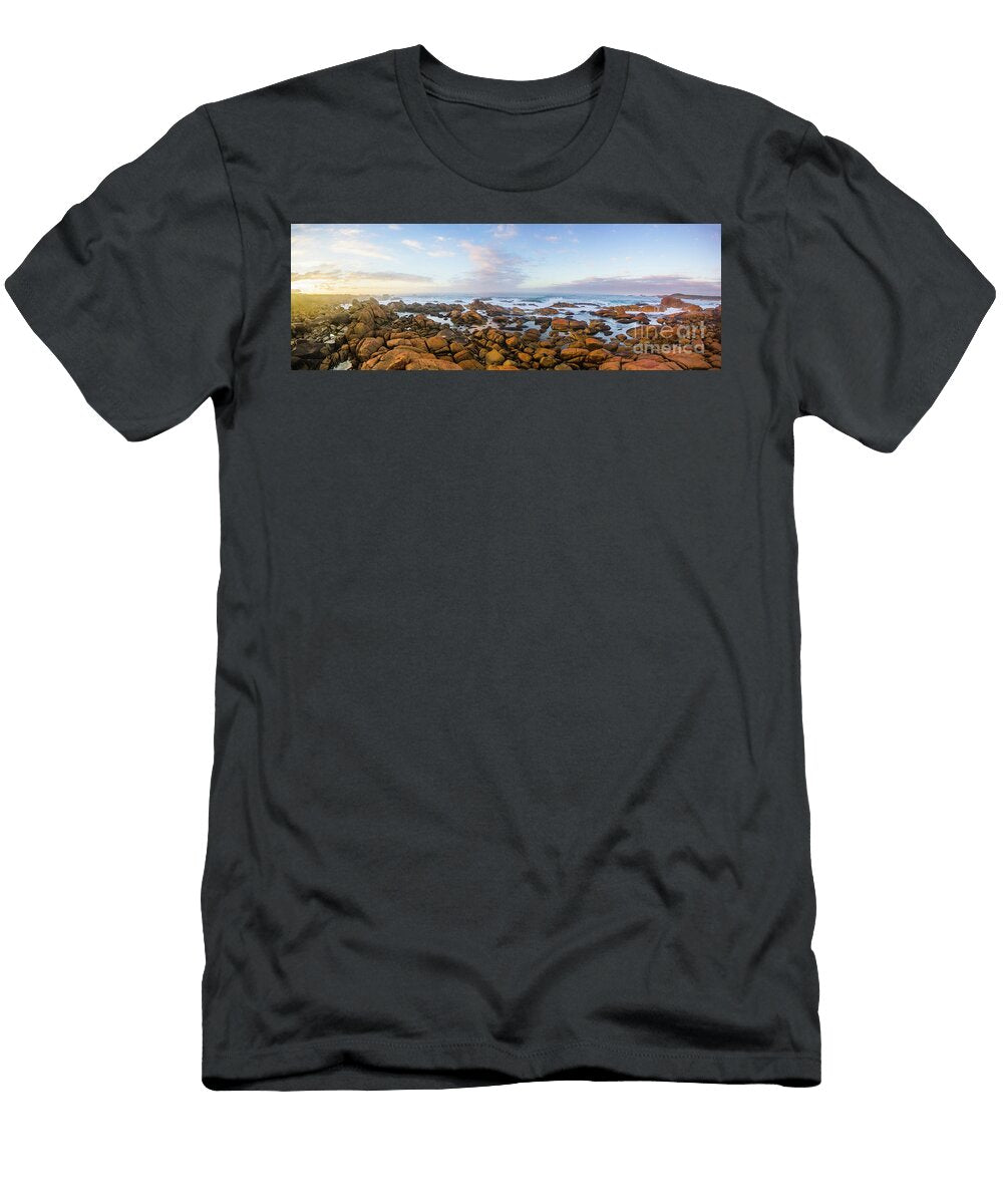 Pastel Tone Seaside Sunrise Jorgo Photography Wall Art Gallery T-Shirt
