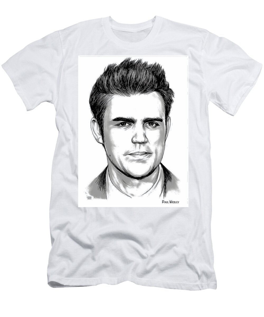 Paul Wesley Line Art Greg Joens T-Shirt