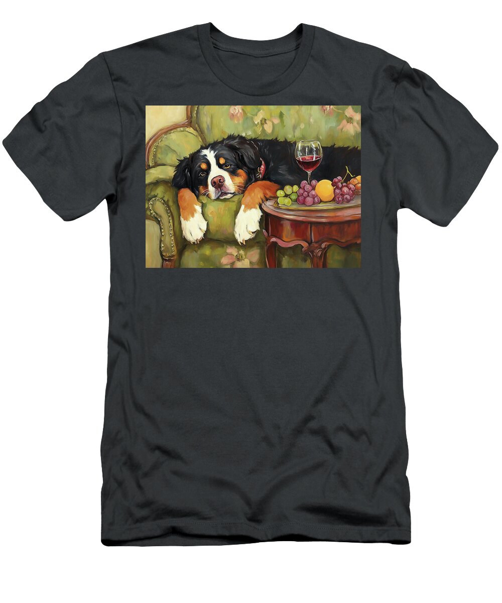 Paws Pour and Pause Lisa S Baker T-Shirt