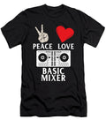 Peace Love Basic Mixer DJ Instrument Tenshirt T-Shirt