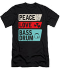 Peace Love Bass Drum Instrument Music Tenshirt T-Shirt