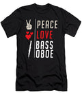 Peace Love Bass Oboe Musical Instrument Tenshirt T-Shirt