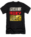 Peace Love Bass Trumpet Instrument Tenshirt T-Shirt