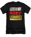 Peace Love Bassoon Funny Bass Players Tenshirt T-Shirt