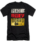 Peace Love Dobro Guitar Instrument Tenshirt T-Shirt