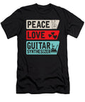 Peace Love Guitar Synthesizer Drum Tenshirt T-Shirt