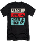 Peace Love Horn High Musical Instrument Tenshirt T-Shirt
