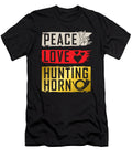 Peace Love Hunting Horn Trumpeters Tenshirt T-Shirt
