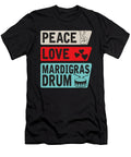 Peace Love Mardigras Drum Instrument Tenshirt T-Shirt