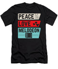 Peace Love Melodeon Musical Instrument Tenshirt T-Shirt