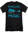 Peace Love Music Guitar Lake Shadow Hippie Quang Vu T-Shirt