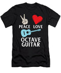 Peace Love Octave Guitar Instrument Tenshirt T-Shirt