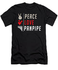 Peace Love Panpipe Flute Instrument Tenshirt T-Shirt