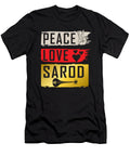 Peace Love Sarod Musical Instrument Tenshirt T-Shirt