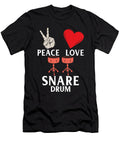 Peace Love Snare Drum Snare Instrument Tenshirt T-Shirt