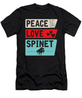 Peace Love Spinet Musical Instrument Tenshirt T-Shirt