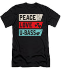 Peace Love U Bass Strings Ukelele Music Tenshirt T-Shirt
