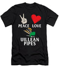 Peace Love Uilleann Pipes Music Player Tenshirt T-Shirt