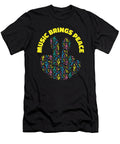 Peace Lover Music Notes Musician Peace Sign Music Toms Store T-Shirt