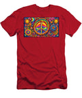 Peace Symbol Trippy Psychedelic Colorful Retro 1960s Abstract Stellart Studio T-Shirt
