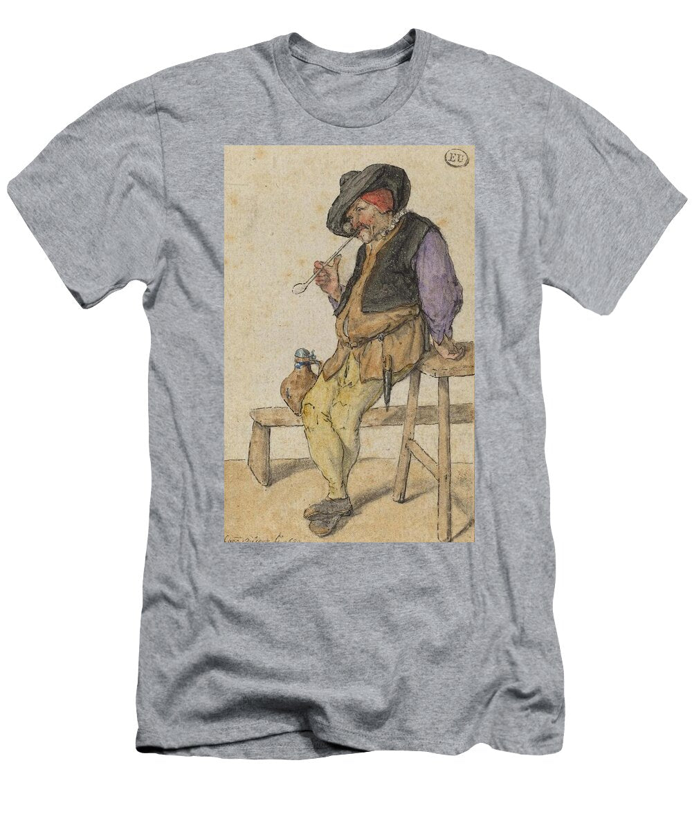 Peasant Smoking Cornelis Dusart Dutch T-Shirt