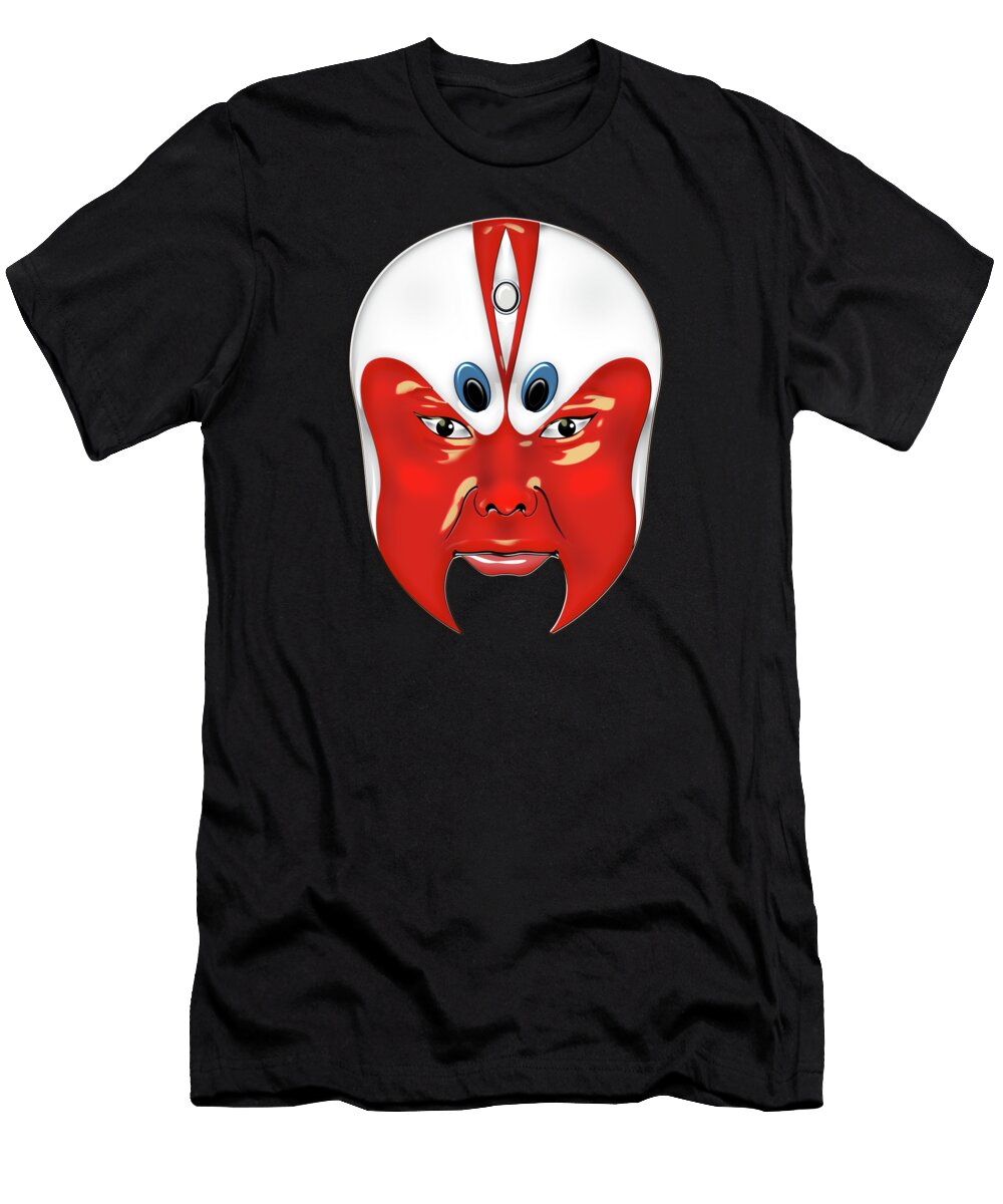Peking Opera Face Paint Masks Wen Zhong Serge Averbukh T-Shirt