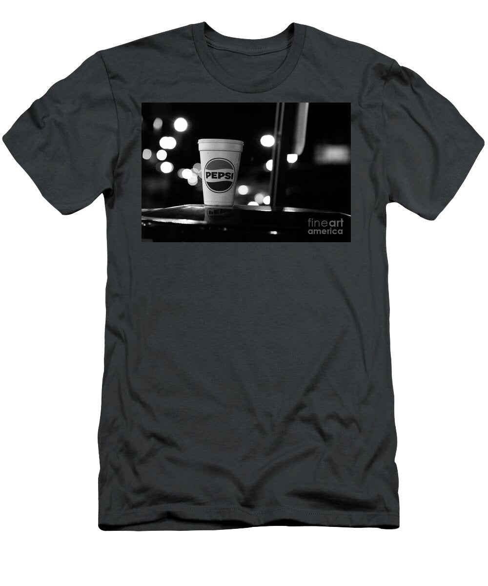 Pepsi At Night Black and White Fineartroyal Joshua Mimbs T-Shirt